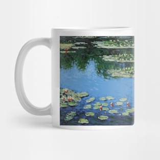 Water Lilies, Harmony in Blue by Claude Monet Mug